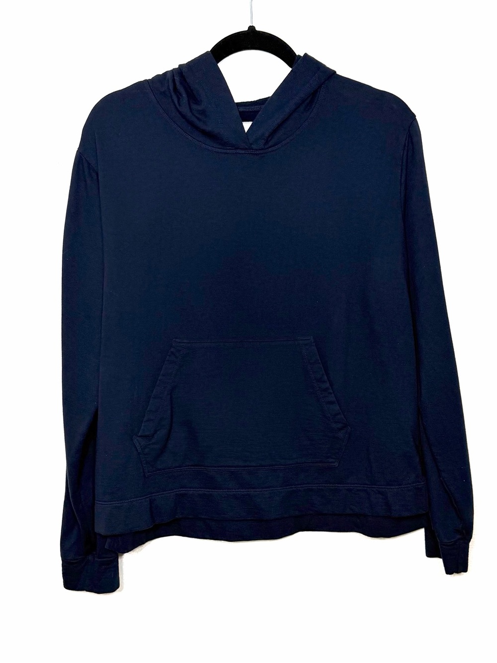 American Giant Navy Blue Pullover Sweatshirt Hoodie Women’s Lightweight Size M